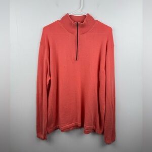 Greyson Men Merino Wool Blend Half Zip Sweater Size XL